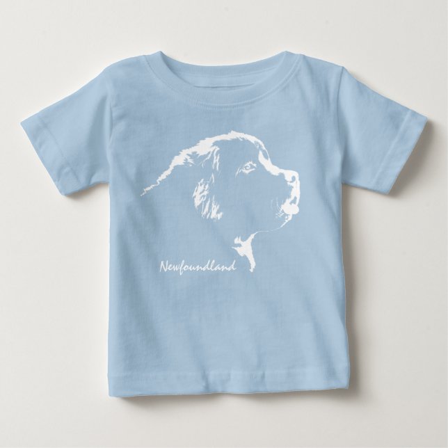 Baby's Newfoundland Dog T-Shirt Puppy Dog Shirts (Front)