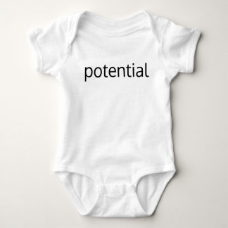 baby's onesy full of potential baby bodysuit
