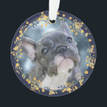 Baby's or Pet's First Hanukkah Keepsake Photo Ornament<br><div class="desc">This sweet ornament is perfect for baby's first Hanukkah, puppy's first Hanukkah (or kitten's first Hanukkah, but don't tell the dogs we said that!), to commemorate a sweet fur-baby gone to the Rainbow Bridge too soon. Upload your photo (square works best, and other size will be cropped square) and remember...</div>