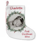 Baby's Photo - First Christmas - Name Year -