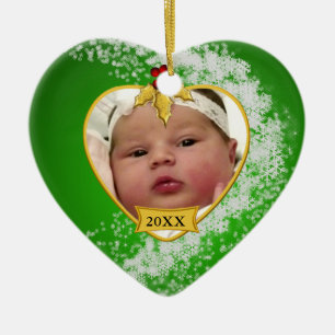 Baby's Photo Keepsake Christmas Ornament
