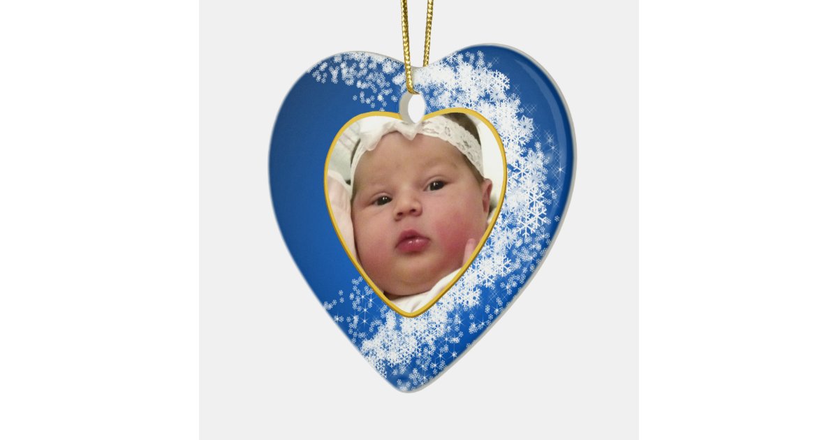 Baby's Photo Keepsake Christmas Ornament | Zazzle