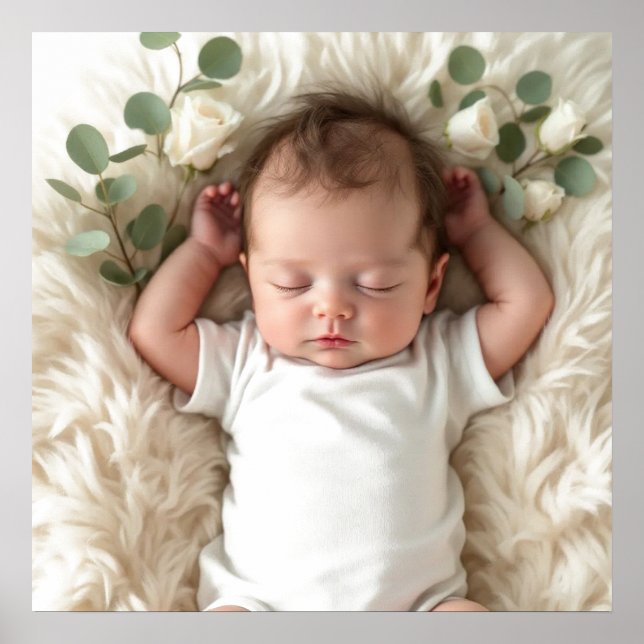 Baby's Photo Personalize Poster (Front)