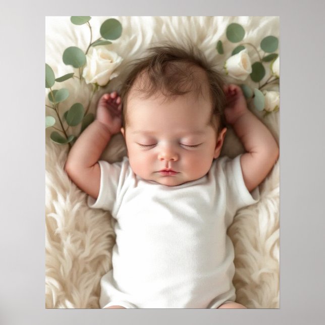Baby's Photo Personalize Poster (Front)