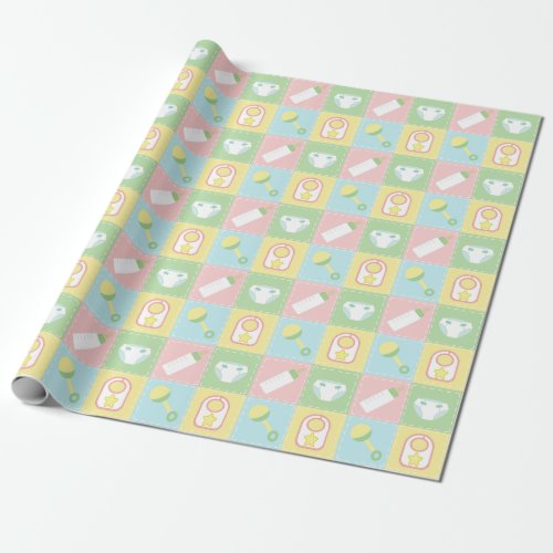 Babys Quilt Wrapping Paper