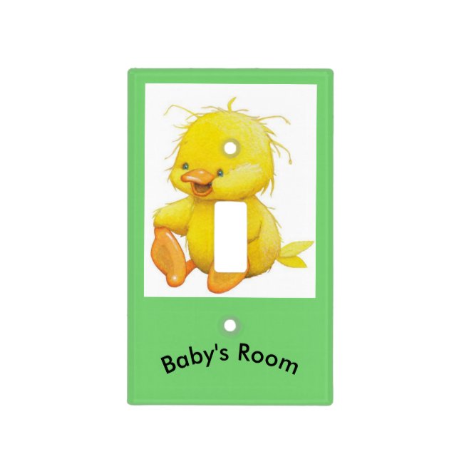 Baby's Room Single Toggle Light Switch Cover (Front)
