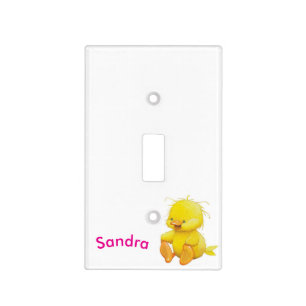 Baby's Room Single Toggle Light Switch Yellow Duck Cover
