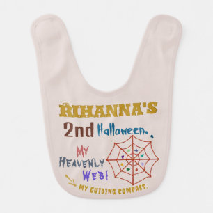 Baby's Second Halloween, Spider Web Baby Bib