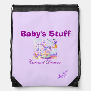 Baby's Stuff Carousel Dreams Drawstring Backpack