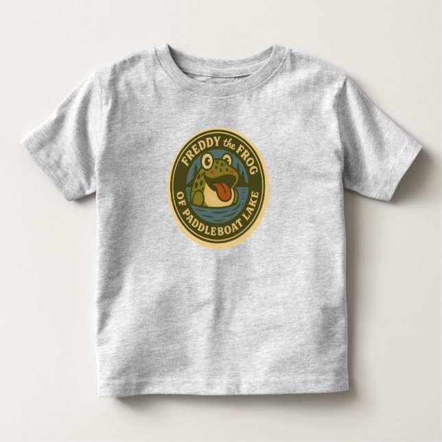 Baby's Tee Freddy Frog Tee of Paddleboat Lake (Front)