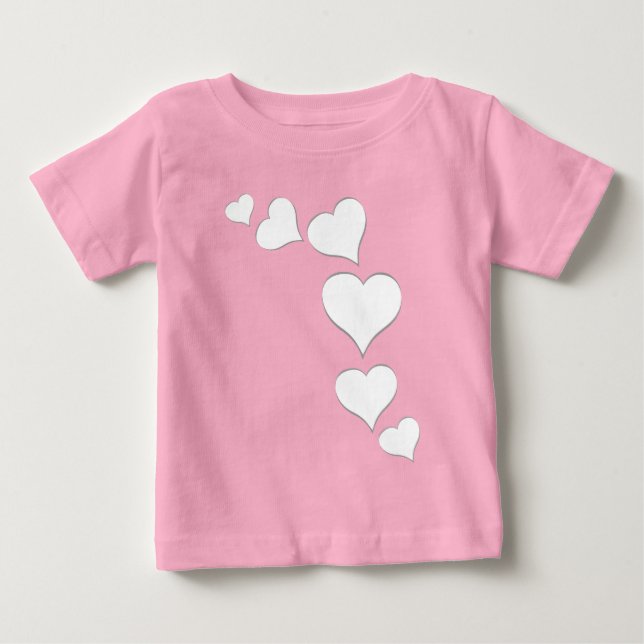 Baby's Valentine's T-Shirt Baby Custom Love Shirt (Front)