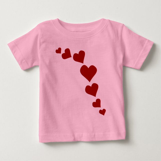 Baby's Valentines T-Shirt Baby Love Shirt Custom (Front)