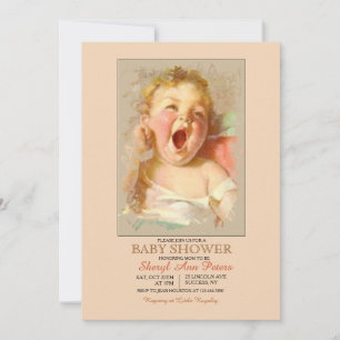 Baby's Yawn Baby Shower Invitation