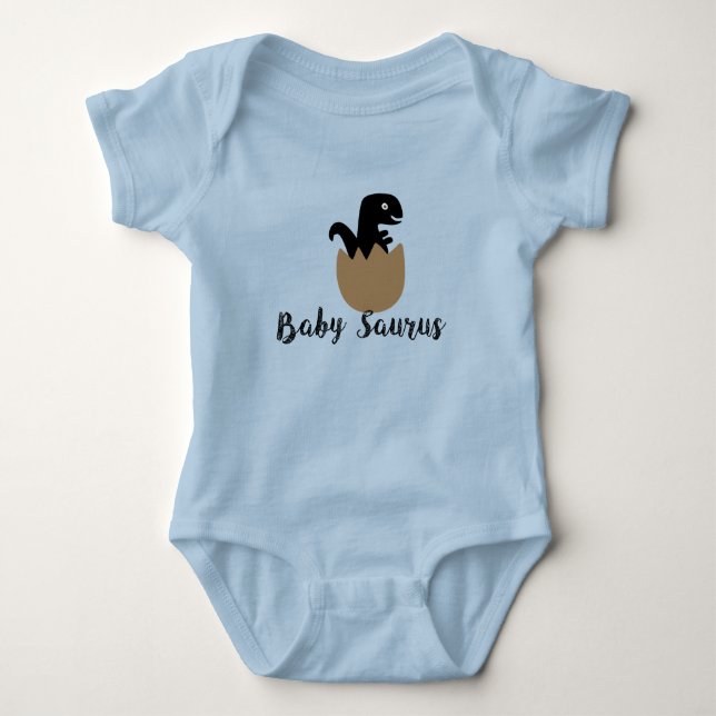 Babysaurus Shirt, Baby Saurus Bodysuit, Pregnancy Baby Bodysuit (Front)