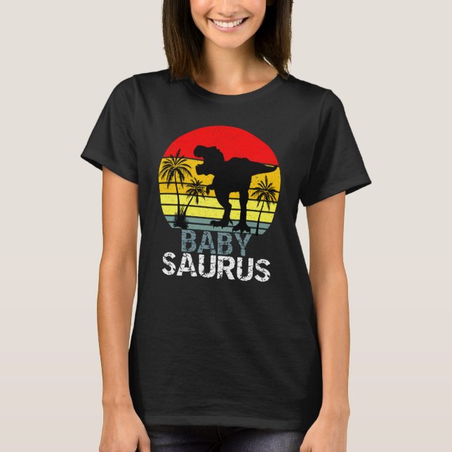 Babysaurus T Rex Dinosaur T-Shirt (Front)