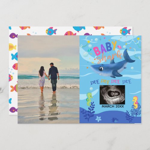 BabyShark Ultrasound Photo Pregnancy Announcement