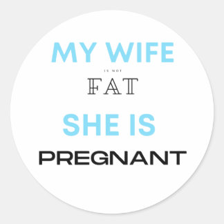 Babyshower Gifts for him Baby Announcement Gift Classic Round Sticker