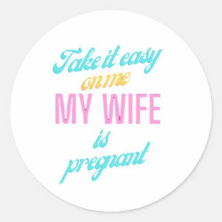 Babyshower Gifts for him Baby Announcement Gift Classic Round Sticker