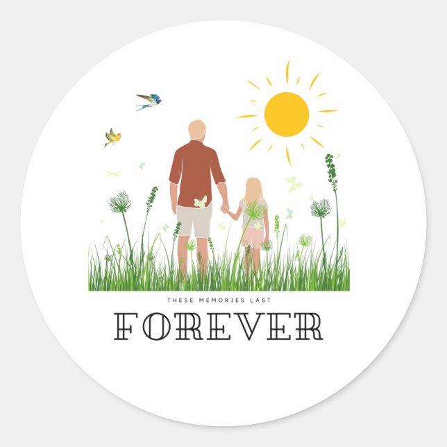 Babyshower Gifts for him Baby Announcement Gift  Classic Round Sticker (Front)