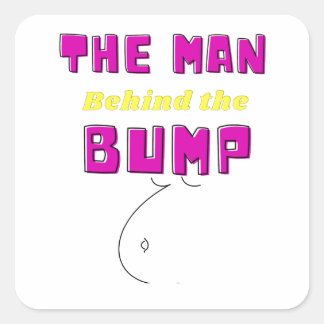 Babyshower Gifts for him Baby Announcement Gift Square Sticker