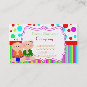 babysitter,babysitting, nursery school .... business card
