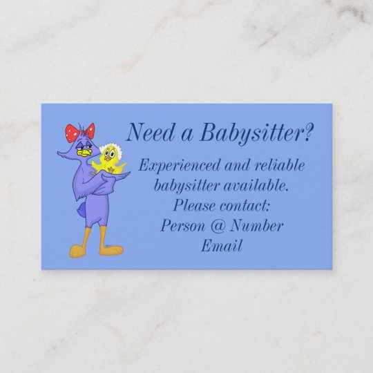 babysitter-business-card-zazzle