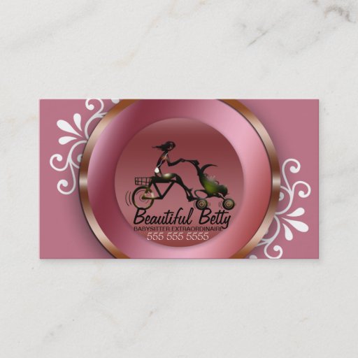 Customizable Babysitter Business Card