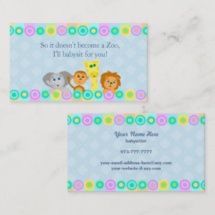 Babysitter Business Cards