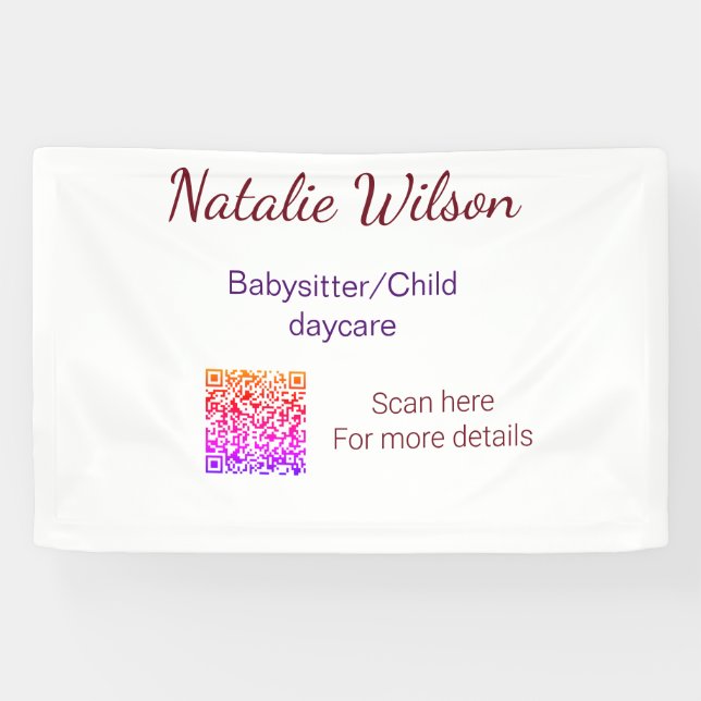 Babysitter child daycare nanny add name details q  banner (Horizontal)