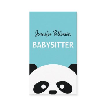 Babysitter Cute Panda Childcare Babysitting Business Card Babysitter Cute Panda Childcare Babysitting Business Card