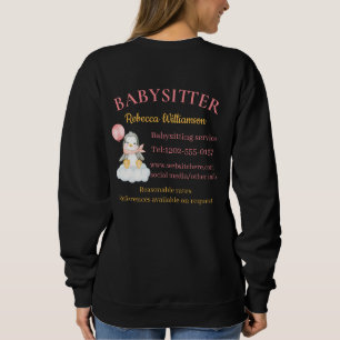 Babysitter Cute Penguin Business Sweatshirt