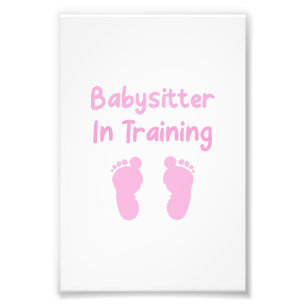 Babysitter In Training Photo Print