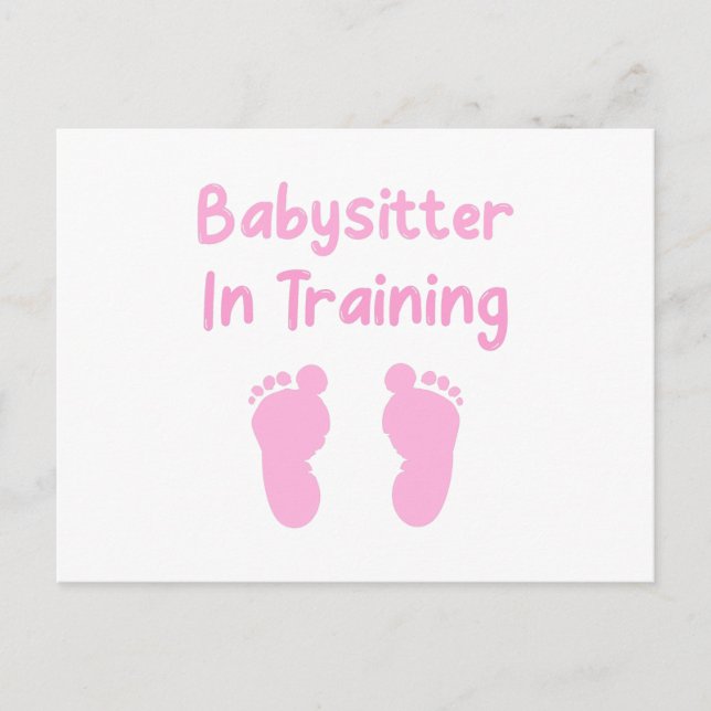 Babysitter In Training Postcard (Front)