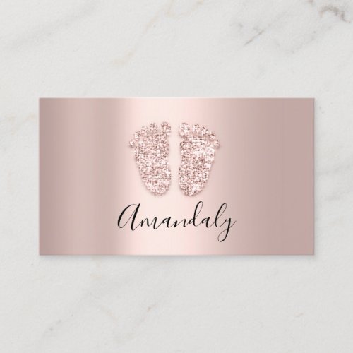 Babysitter Nanny Professional Child Daycare Feet Business Card