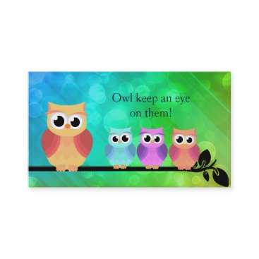 Babysitter Owl Business Cards Babysitter Owl Business Cards