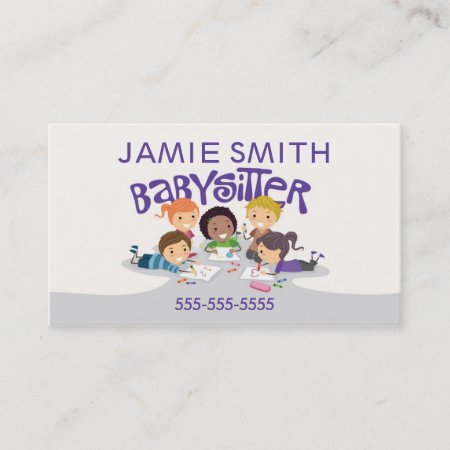 Babysitter Professional Business Card
