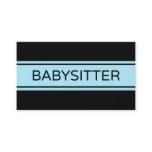 Babysitter Stripe Business Card Babysitter Stripe Business Card