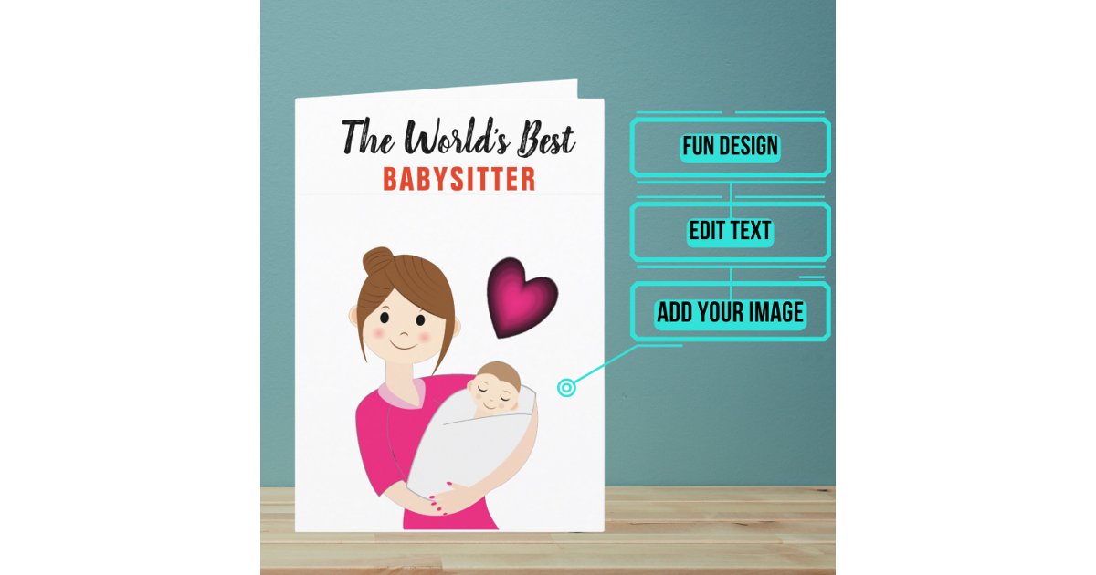Babysitter Thank You Card Zazzle