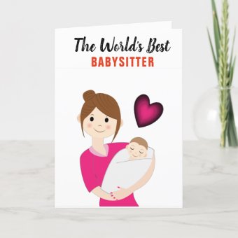 Babysitter Thank You Card Zazzle
