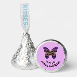 Babysitter Thank You Purple Butterfly Appreciation Hershey®'s Kisses®