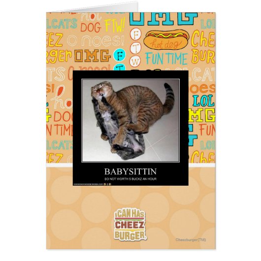 Babysittin Cards (Front)