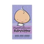 Babysitting.Babysitter.Infant care.Promotional Business Card Babysitting.Babysitter.Infant care.Promotional Business Card