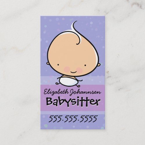 BabysittingBabysitterInfant carePromotional Business Card