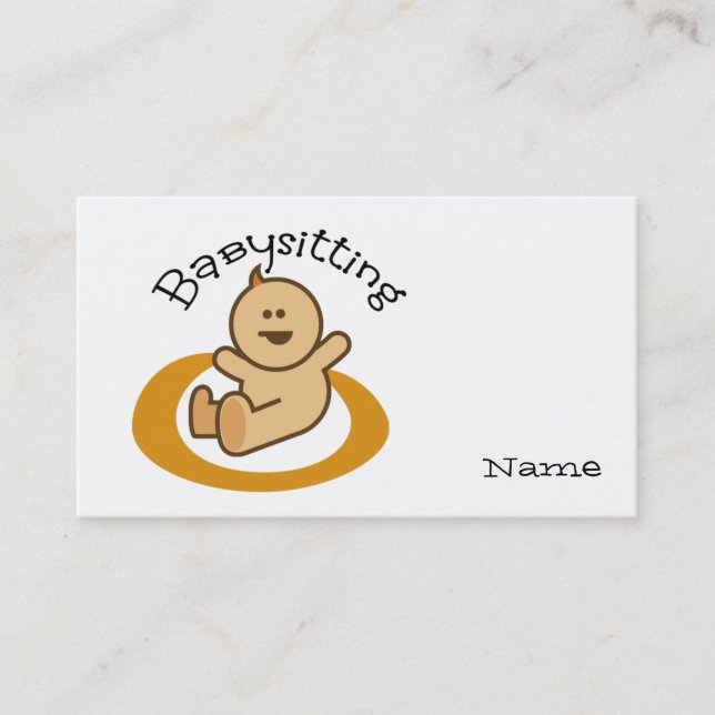 Babysitting Business Card (Front)