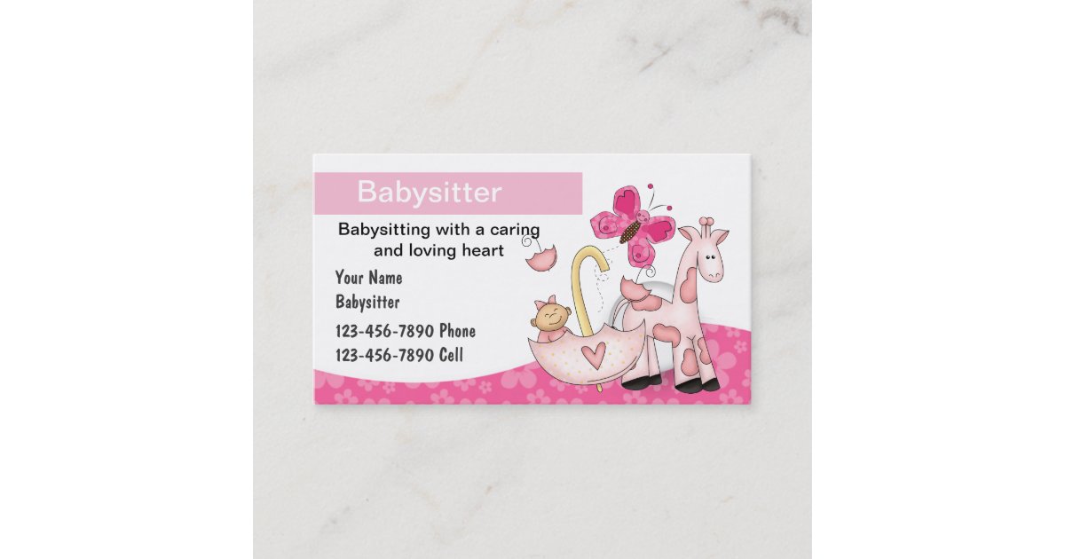 Babysitting Business Cards | Zazzle.com