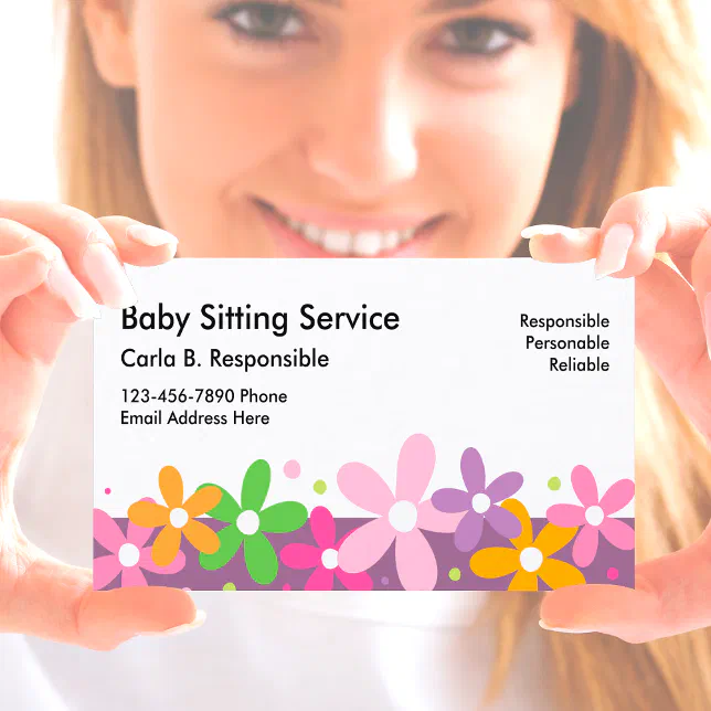 Babysitting Business Cards Zazzle