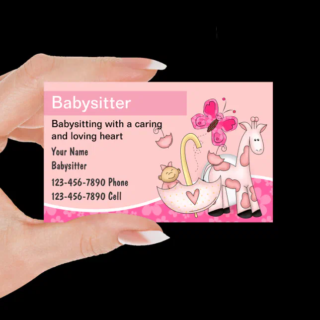 Babysitting Business Cards | Zazzle