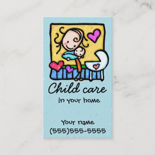 Babysitting Child Care Nanny Daycare Business Card