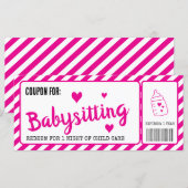 Babysitting Coupon (Front/Back)