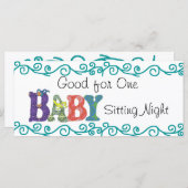 Babysitting coupon (Front/Back)